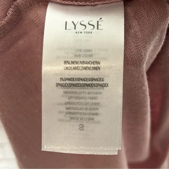 NWT Lysse Classic Scoop-Neck Linen Jersey Tee - Picture 11 of 14